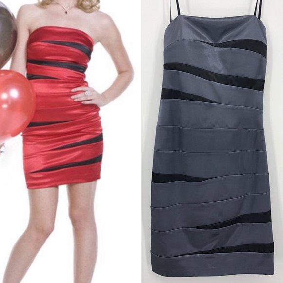 Josh & Jazz Dresses & Skirts - JOSH & JAZZ gray and black body con dress